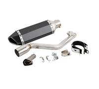 Motocicleta para Keeway TX 125 2012 2013 2014 2015 2016 2017 2018 2019 2020 2021 TX125 Enduro/SM 12-21 Silenciador De Escape Deslizante con Tubo Enlace Medio