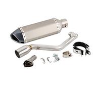 Motocicleta para Keeway TX 125 2012 2013 2014 2015 2016 2017 2018 2019 2020 2021 TX125 Enduro/SM 12-21 Silenciador De Escape Deslizante con Tubo Enlace Medio