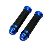 Motocicleta para mangos CNC de aluminio con almohadilla de goma para motocicleta (azul)