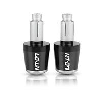 motocicleta Para MT-07 MT07 2018-2020 2021 2022 2023 78 ''22MM Manillar Grip Cap End Balance Plug Slider Motocicleta Manillar Extremo extremo del mango(Black Silver)