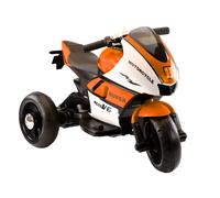 Motocicleta Para Niños Coche Eléctrico Naranja 2x35W LED MP3 USB