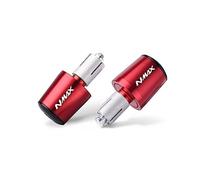 motocicleta Para NMAX 155 NMAX 125 NMAX 150 N-MAX 15-21, Tapones Para Extremos De Manillar, Empuñaduras De Manillar De Motocicleta CNC De 7/8mm extremo del mango(Red)