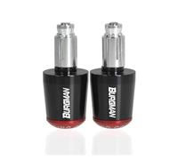 motocicleta Para Suzuki AN200 AN250 AN400 AN650 Burgman AN 125 250 400 650 Accesorios De Motocicleta Manillar Empuñaduras Extremos De Barra Tapa extremo del mango(Black-Red)