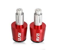 motocicleta Para Suzuki RV125 RV 125 2003-2016 2015 2014 2013 2012 2011 2010 7/8 "22mm Empuñaduras De Manillar De Motocicleta Extremos Manillar Tapa Tapón Final extremo del mango(Red-black)