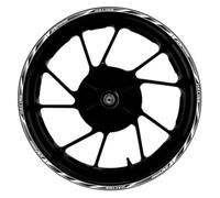 Motocicleta para Suzuki SV650 Pegatina Rueda Delantera Trasera De 17 Pulgadas Cubo Pegatinas Llanta Modificadas(Color15)