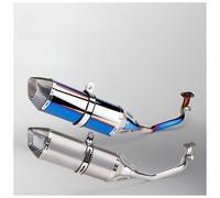 Motocicleta para Sym para kymco 125 Racing S R77 para Escape para Tubo 125cc 100cc 150cc silenciador para Sistema Completo Escape Delantero(Type-A)