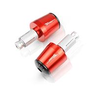 motocicleta Para TENERE700 TENERE 700 2019-2020 Accesorios De Motocicleta 7/8 "22mm Perilla De Manillar Agarre Tapa De Barra Enchufe Final extremo del mango(Red)