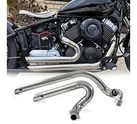 Motocicleta para Yamaha V Star 650 XVS650 XVS400 DS650 400 Drag, Kit De Tubo Escape para Todo El Año, Silenciadores