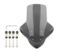 Motocicleta Parabrisas para NMAX 155 20-24 Parabrisas Delantero Elevado con Protección contra Lluvia Motocicletas Plástico ABS Piezas Modificadas(Blackened)