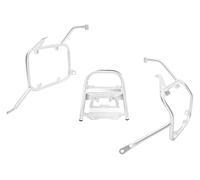Motocicleta Parrilla Portaequipaje para B&MW F700GS F800GS 2009 2010 2011-2017 Portaequipajes para Motocicleta Alforjas Superiores Soporte para Alforjas(Silver)