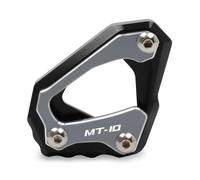 Motocicleta Parte Almohadilla De Soporte Lateral Para Motocicleta Para Yamaha MT10 MT-10 MT 10 2015-2023 Placa Extensión Y Ampliación La Base Placa Ampliada Caballete Lateral(Titanio)