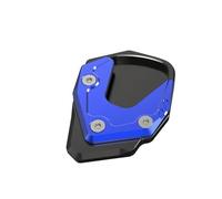 Motocicleta Parte Almohadilla Soporte Pata Lateral Motocicleta Para Para HORNET Para CB750 Para CB 750 2022-2025 Extensión Ampliación Base Placa Ampliada Caballete Lateral(Azul)