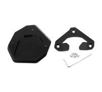 Motocicleta Parte Placa De Extensión Para La Pata Cabra Lateral Motocicleta Para YAMAHA XTZ700 XTZ 700 2019-2023 Almohadilla Ampliación Soporte Placa Ampliada Caballete Lateral(negro 1)