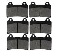 motocicleta pastillas Para Yamaha XVZ 13 D AH Para Venture 1986-2001 XVZ1300 Para Royal Star 1987-2001 Pastillas De Freno Delanteras Repuesto(3 Pairs)