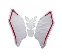 Motocicleta Pegatina Motocicleta Adhesivo Para Depósito De Combustible Para CBR650R Para CB650 R 2019-2025 Almohadilla Tracción Calcomanía Protectora Protector De Depósito(Blanco)