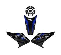 Motocicleta Pegatina Tanque Combustible Pegatina Tipo Almohadilla De Depósito para Motocicleta Calcomanía Gasolina Y Aceite, Accesorios para MT07 MT 07 MT-07 2021-2024 2023 2022(Anti-Slip Tank Pad A)