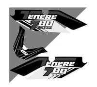 Motocicleta Pegatina Tanque Combustible Pegatinas Tanque Combustible para Motocicleta para para Tenere T700 XTZ 700 T7, Juego Pegatinas Protector Equipaje para Maletero 2019 2020 2021(E)