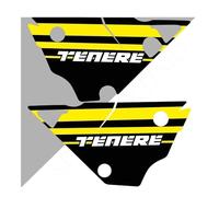 Motocicleta Pegatina Tanque Combustible Pegatinas Tanque Combustible para Motocicleta para para Tenere T700 XTZ 700 T7, Juego Pegatinas, Protector Equipaje para Maletero 2019 2020 2021(S)