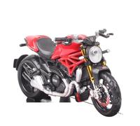 Motocicleta Pequeña Ducati Monster 1200S A Escala 1/18, Modelo De Fundición A Presión Y Coche De Juguete