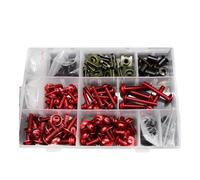 Motocicleta Pernos Kit Motocicleta Accesorios Kits De Tornillos Carenado Completo Carrocería Compatibile Con Suzuki Para GSF 600 S Bandido 1995 1996 1997 1998 1999(Rojo)