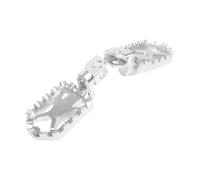 Motocicleta Pie Pedal Para CFMOTO Para 450MT CF Para MOTO Para MT450 Para MT 450 MT 2021-2025 Reposapiés Motocicleta Estriberas Ajustables Estriberas Giratorias Accesorios(Silver No Cover)