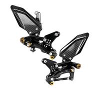 Motocicleta Pie Pedal Para Kawasaki Para Ninja ZX4R ZX4RR ZX25R ZX 4R 4RR 2020-2024 Reposapiés Traseros Ajustables Motocicleta Accesorios Modificados(S-Gold)