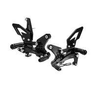Motocicleta Pie Pedal Para Kawasaki Para Ninja ZX4R ZX4RR ZX25R ZX 4R 4RR 2020-2024 Reposapiés Traseros Ajustables Motocicleta Accesorios Modificados(Negro)