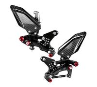 Motocicleta Pie Pedal Para Kawasaki Para Ninja ZX4R ZX4RR ZX25R ZX 4R 4RR 2020-2024 Reposapiés Traseros Ajustables Motocicleta Accesorios Modificados(S-Red)