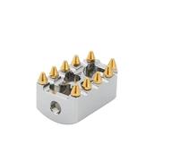 Motocicleta Pie Pedal Para Sportster 883 Para XL Para Dyna Fat Para Street Bob Softail Fat Boy Para MX Reposapiés Reposapiés Cambio Punta Pedales Freno Clavijas Cambio(Chrome shift pegs)