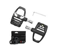 Motocicleta Pie Pedal Pedales Bicicleta Carretera BUCKLOS Para LOOK KEO, Pedales Autoblocantes Carbono Para KEO Pedales Automáticos Nailon Ultraligeros Piezas Ciclismo(CRABON with Cleats 0)