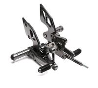 Motocicleta Pie Pedal Reposapiés Decorativos CNC Motocicleta YZF VR3 R25 2014-2020 Lado Conductor Reacondicionamiento Pedales Elevación Retroceso(Gris)