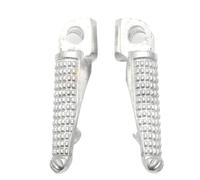 Motocicleta poggiapiedi Reposapiés Delanteros Y Traseros para Z650, Z750, Z800, Z900, Z1000, Ninja 250, 300, 650, ER-6F, ER-6N, ZX-6R, ZX-9R, ZX-10R Y ZX-12R.(Silver Front)