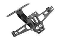Motocicleta Porta matriculas de ángulo Ajustable Kit De Marco De Matrícula De Motocicleta El Marco De Matrícula De Motocicleta Puede Evitar Que La Placa De Matrícula Se Mueva.(Black)