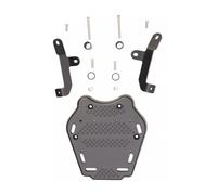 Motocicleta Portaequipaje para ZONTES 368G 368 G 368-G Estante Trasero Caja Trasera Portaequipajes Placa Inferior Placa Adaptadora Montaje Accesorios para Maletero(Carbon Steel)