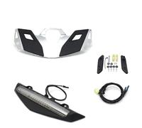 Motocicleta Portaequipaje Portaequipajes con Luz LED Trasera para Gold para Wing para Goldwing GL1800 GL 1800 para Tour 2021 2022 Baúl Trasero para Motocicleta(Chrome and White Set)