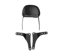 Motocicleta Portaequipajes para Benda para Chinchilla 300 BD300 Accesorios para Motocicleta Respaldo Asiento Trasero Pasajero Cojín Soporte Barra Sissy Portaequipajes Trasero(A-Black)