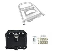 Motocicleta Portaequipajes para CFMOTO MT650 650 MT 650MT 2020-2023, Soporte De Portaequipajes De Acero Alforjas Laterales Traseras Motocicleta(BK Top Box SL Rack)