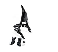 Motocicleta Portaequipajes Trasero Portaequipajes con Respaldo para Pasajeros Barra Sissy 1,5 Pulgadas