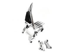 Motocicleta Portaequipajes Trasero Portaequipajes con Respaldo para Pasajeros Barra Sissy 1,5 Pulgadas