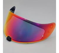 Motocicleta Protector Facial de Repuesto for Casco de Motocicleta HJC C70 IS-17 FG-17 FG-ST, Visera antirayaduras, Lentes de Colores, Color Gris D(E Tea Rose Red)