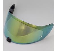 Motocicleta Protector Facial de Repuesto for Casco de Motocicleta HJC C70 IS-17 FG-17 FG-ST, Visera antirayaduras, Lentes de Colores, Color Gris D(I Tea Colorful Gold)