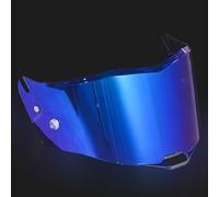 Motocicleta Protector Facial de Repuesto for Casco de Motocicleta LS2 FF805/FIM805, Visera antirayaduras, Lentes de Colores, Color Negro(A Electroplating Blue)