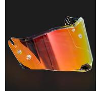 Motocicleta Protector Facial de Repuesto for Casco de Motocicleta LS2 FF805/FIM805, Visera antirayaduras, Lentes de Colores, Color Negro(G Aurora Red)