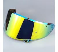 Motocicleta Protector Facial de Repuesto for Casco de Motocicleta Shaft DV610 SM961 SMX7 SMX8, Visera antirayaduras, Lentes de Color Dorado.(C Tea Gold)