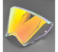 Motocicleta Protector Facial for Casco de Motocicleta AGV AX9, Accesorio de Repuesto, Visera antiarañazos, Lentes de Colores Dorado y Rojo.(D Aurora Red)