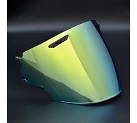 Motocicleta Protector Facial for Casco de Motocicleta Arai VZ Ram, Accesorios de Repuesto, Visera antiarañazos, Lentes de Colores for Casco de Motocicleta, Color Rojo té.(A Tea Gold)