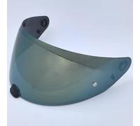Motocicleta Protector Facial for Casco de Motocicleta HJC i70/i10, Accesorio de Repuesto, Visera antiarañazos, Lentes de Colores Azul té.(B Tea Colorful Gold)