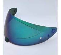 Motocicleta Protector Facial for Casco de Motocicleta HJC i70/i10, Accesorio de Repuesto, Visera antiarañazos, Lentes de Colores Azul té.(I Tea Colorful Green)
