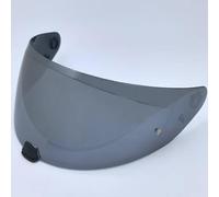 Motocicleta Protector Facial for Casco de Motocicleta HJC i70/i10, Accesorio de Repuesto, Visera antiarañazos, Lentes de Colores Azul té.(H Gray Silver)