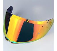 Motocicleta Protector Facial for Casco de Motocicleta Shaft 526sp, Accesorio de Repuesto, Visera antiarañazos, Lentes de Colores for Casco de Motocicleta, Color C(G Electroplated Gold Red)